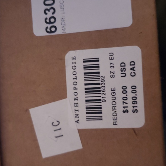 Maeve Heart Mule Heels, Size 37, US 6 - 6 1/2 , Retail $170.00, Color: Red - Picture 4 of 7